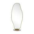 Esteem - Modern Antique Brass Freestanding Mirror - View Image 1