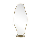 Esteem - Modern Antique Brass Freestanding Mirror - View Image 1
