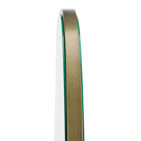 Esteem - Modern Antique Brass Freestanding Mirror - View Image 1