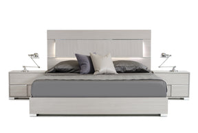 Eastern King Ethan Italian Modern Grey Bed - View Image 1