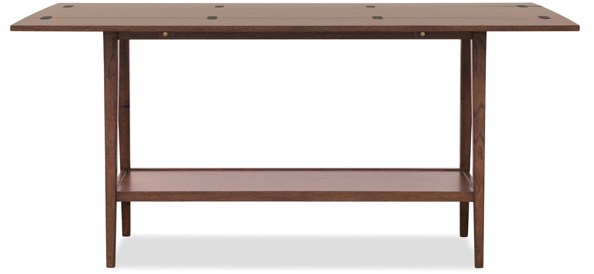 Cashiers Flip-Top Console Table Chestnut - Dark Brown by Hooker Furniture - View 4