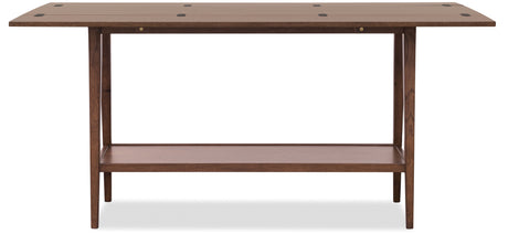 Cashiers Flip-Top Console Table Chestnut - Dark Brown by Hooker Furniture - View 4