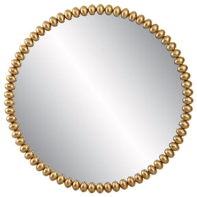 Byzantine Round Mirror - Gold by Uttermost - View 1