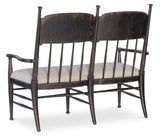Americana Dining Bench - Dark Brown / Beige by Hooker Furniture - View 3