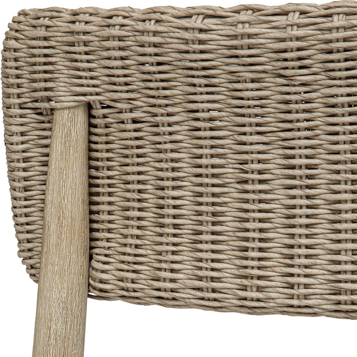 Kailua Outdoor Wicker Dining Chair - Gray by Uttermost - View 9