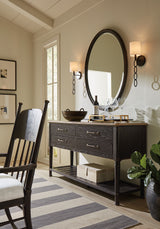 Americana Oval Mirror - Dark Gray by Hooker Furniture - View 2