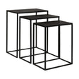 Coreene Iron Nesting Tables (Set of 3) - Black by Uttermost - View 1