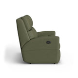 Catalina Transitional Leather Reclining Loveseat | Flexsteel