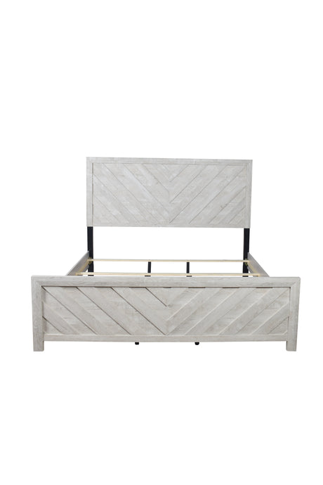 King 4PC Modern Style Storage Bedroom Set Made with Wood in Natural - sold by Home Elegance USA