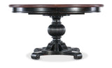 Charleston Round Pedestal Dining Table With 1-20" leaf - Dark Brown / Black by Hooker Furniture - View 8