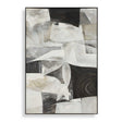 Folding Time Framed Abstract Art Black / Brown / Gray / White - Black / Gray by Uttermost - View 1