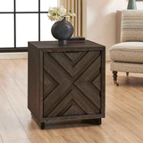 Barrett Oak Cabinet Dark Charcoal - Black by Uttermost - View 4