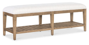 Vineyard Row Bed Bench Beige - Light Brown / White by Hooker Furniture - View 1