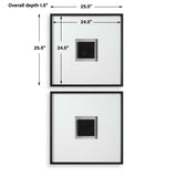 Origins Shadow Boxes (Set of 2) - Black / White by Uttermost - View 8