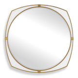 Estella Round Mirror - Gold / White by Uttermost - View 1