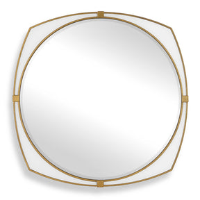 Estella Round Mirror - Gold / White by Uttermost - View 1