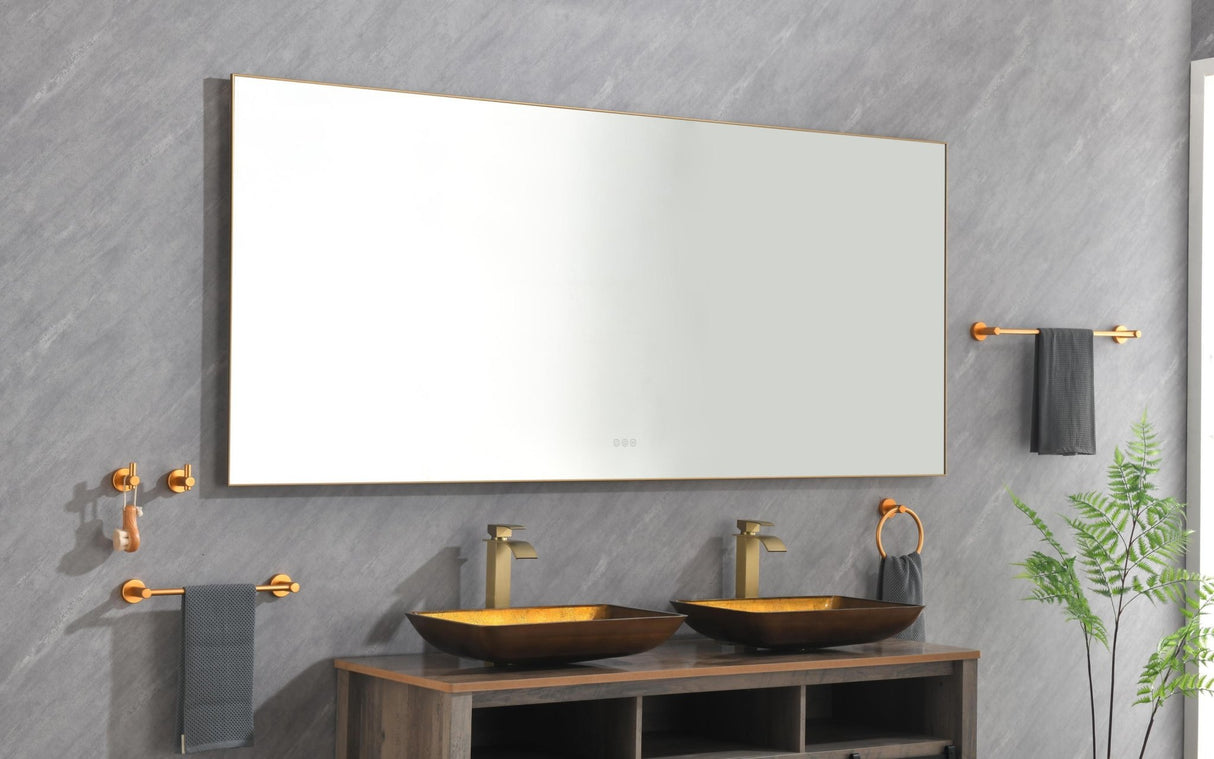 84x 36Inch LED Mirror Bathroom Vanity Mirror with Back Light, Wall Mount Anti - Fog Memory Large Adjustable Vanity Mirror - W1272103488 - image - 10