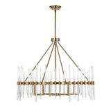 Crystal Stick 8 Light Chandelier Brass - Bronze by Uttermost - View 12