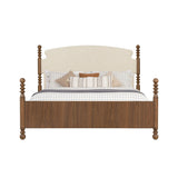 Azalea King Upholstered Bed - Walnut | Flexsteel