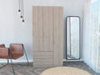Eureka Three Door Armoire, Two Drawers, Rod - sold by Home Elegance USA