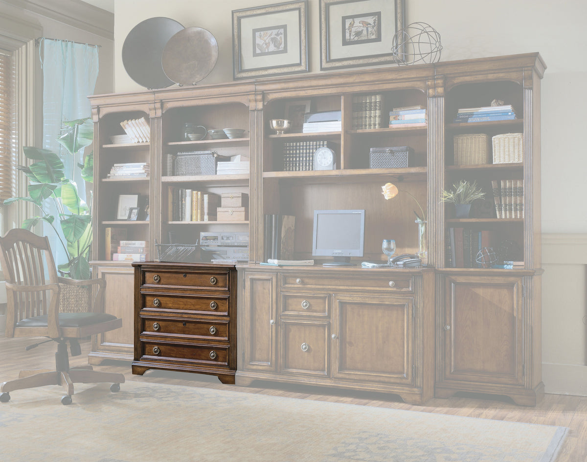 Brookhaven Lateral File Cabinet - Dark Brown by Hooker Furniture - View 2
