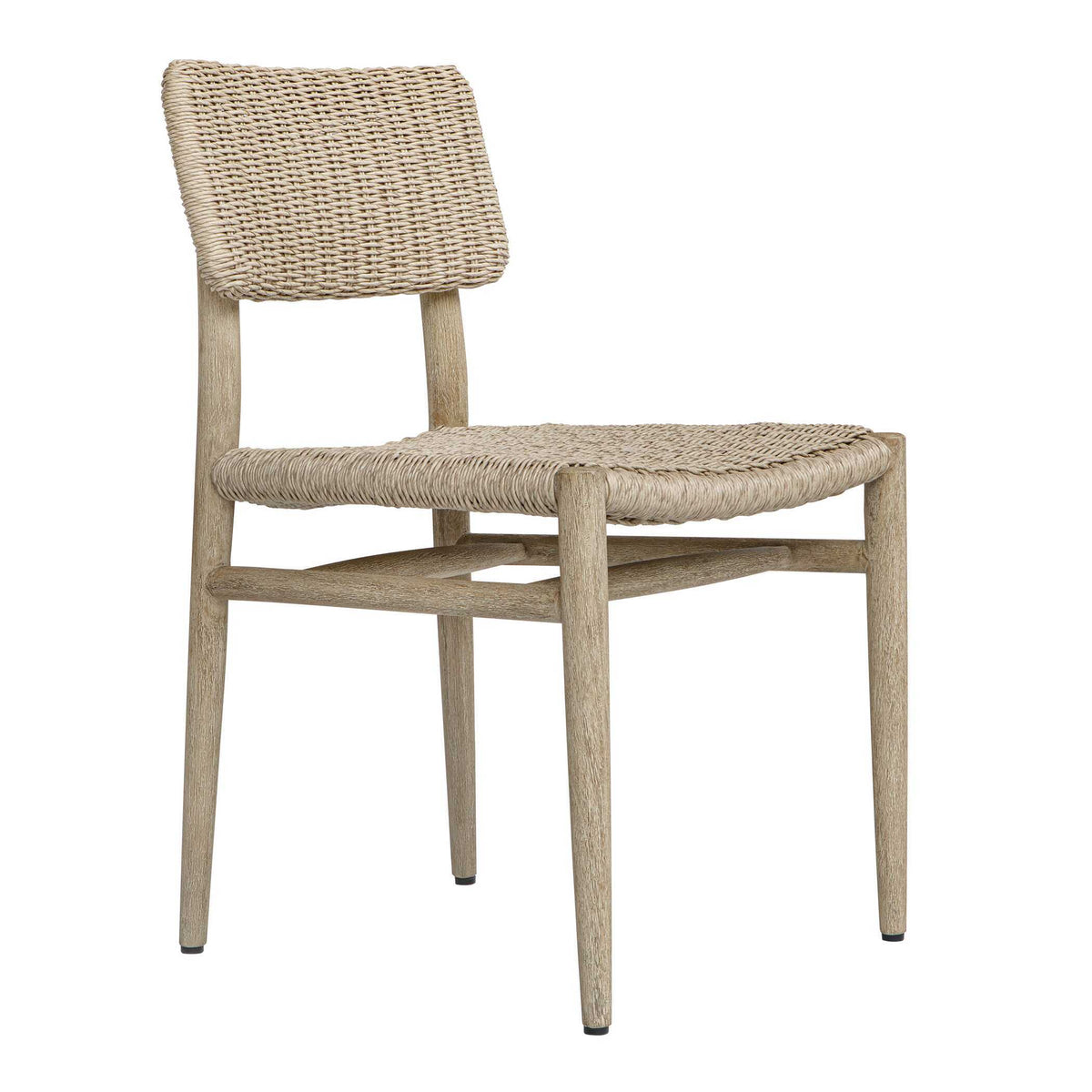 Kailua Outdoor Wicker Dining Chair - Gray by Uttermost - View 5