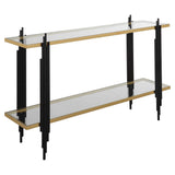 Empire Cityscape Console Table - Gold / Black by Uttermost - View 4