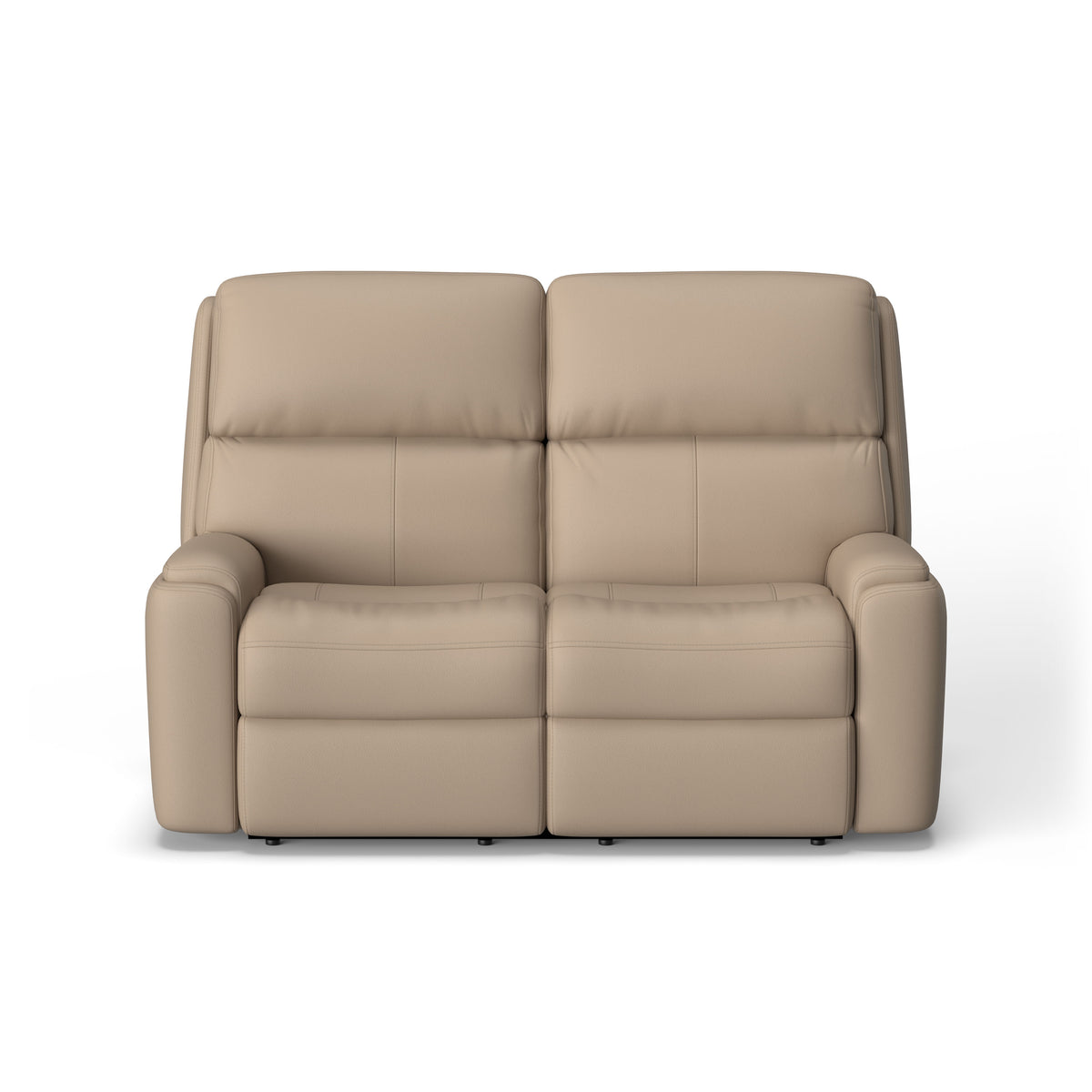 Rio Transitional Leather Power Reclining Loveseat | Flexsteel