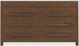 Driftwood Nine-Drawer Dresser Medium Wood - Dark Brown by Hooker Furniture - View 2