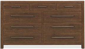 Driftwood Nine-Drawer Dresser Medium Wood - Dark Brown by Hooker Furniture - View 2