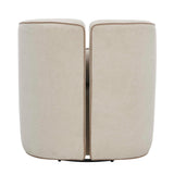 Vega Ecru Swivel Chair White - Beige by Uttermost - View 6
