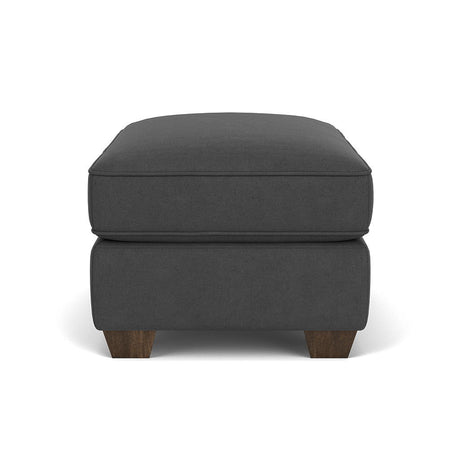 Carson Leather Ottoman, Heavy Thread Stitching | Flexsteel