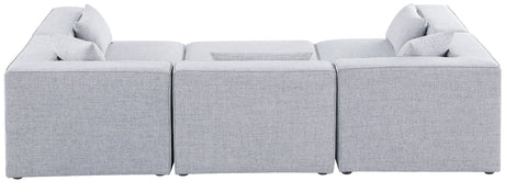 Cube - Modular Sectional 6 Piece - Gray - Fabric - 630Grey - Sec6C - Home Elegance USA - 4