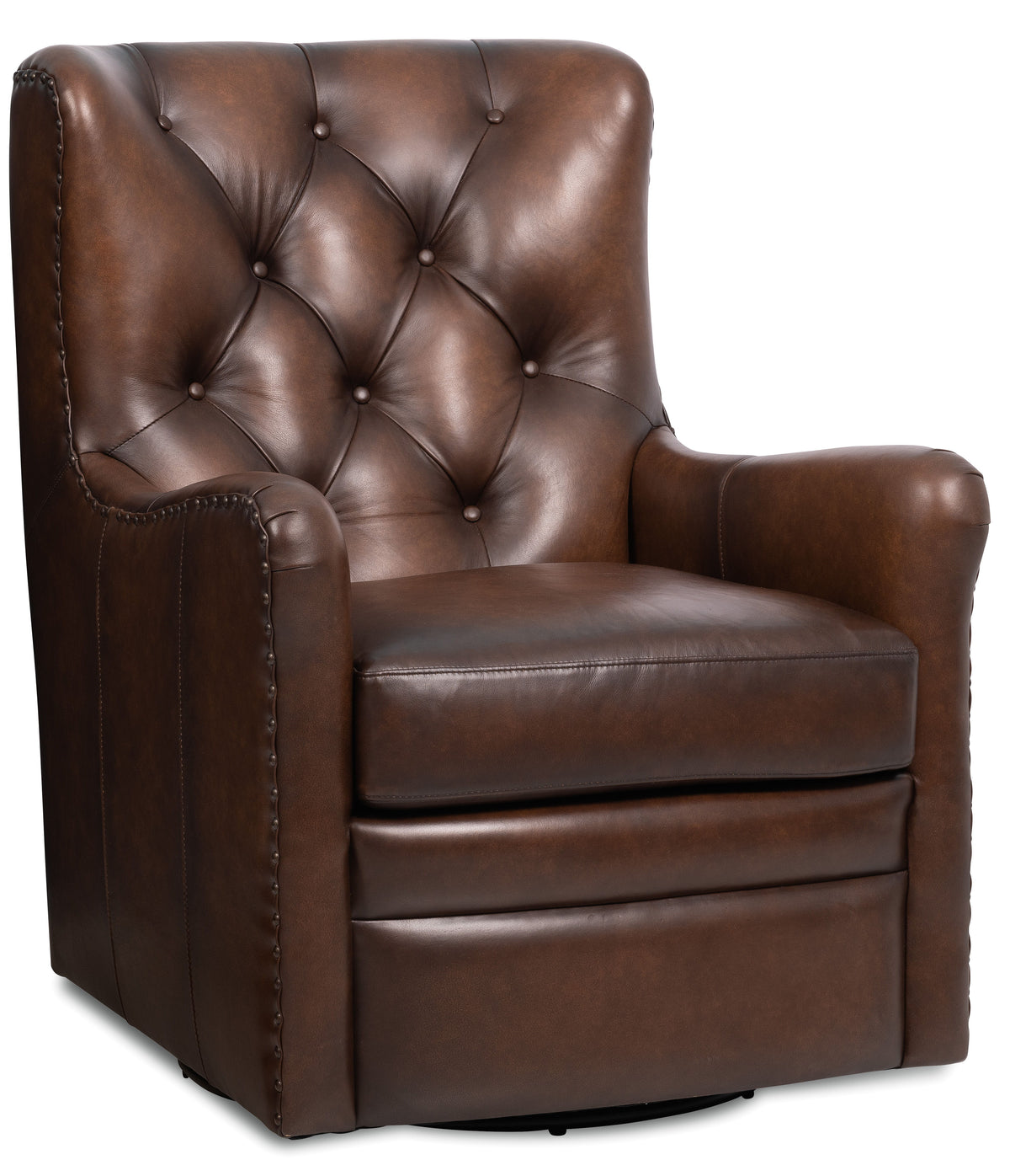 Senda Swivel Chair - Dark Brown by Hooker Furniture - View 2