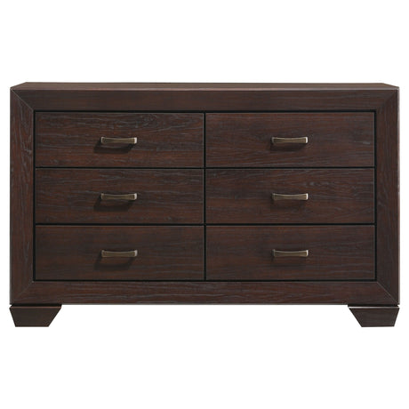 Oatfield Dark Cocoa  4-piece Eastern King Bedroom Set - sold by Home Elegance USA