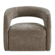Breis Swivel Barrel Chair - Dark Gray by Uttermost - View 1