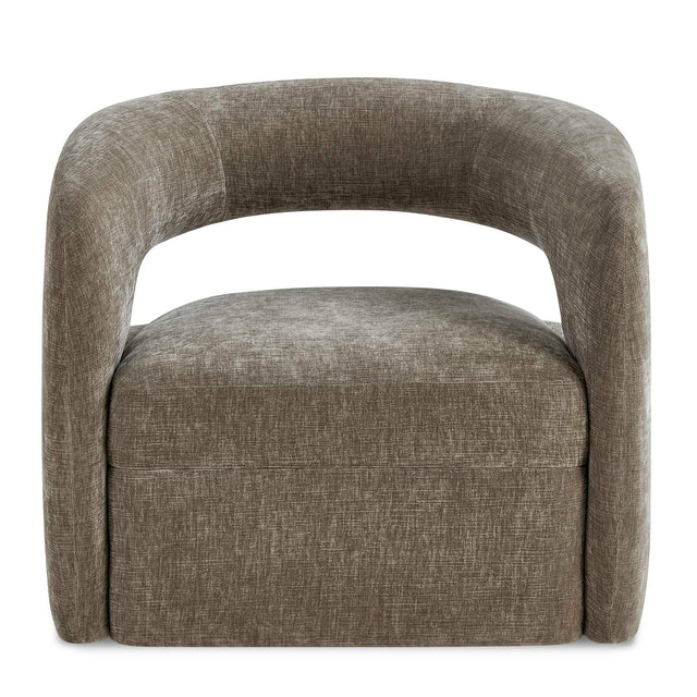 Breis Swivel Barrel Chair - Dark Gray by Uttermost - View 1