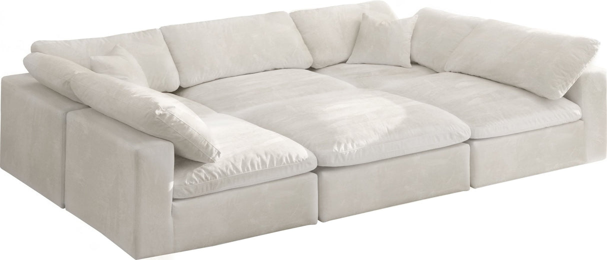 Cozy - Modular Sectional Cloud - Beige - 634Cream - Sec6C - Home Elegance USA - 1