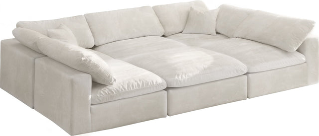 Cozy - Modular Sectional Cloud - Beige - 634Cream - Sec6C - Home Elegance USA - 1