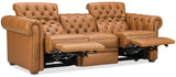 Glover Power Reclining Sofa With Power Headrest - Light Brown by Hooker Furniture - View 4