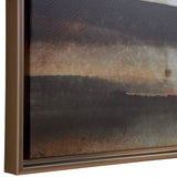 Splash Of Land Framed Canvas - Dark Gray by Uttermost - View 4