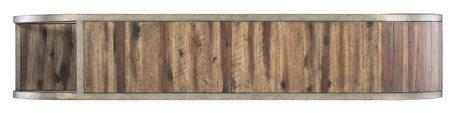 Commerce And Market Open Ended Console Table - Dark Brown / Gray by Hooker Furniture - View 6