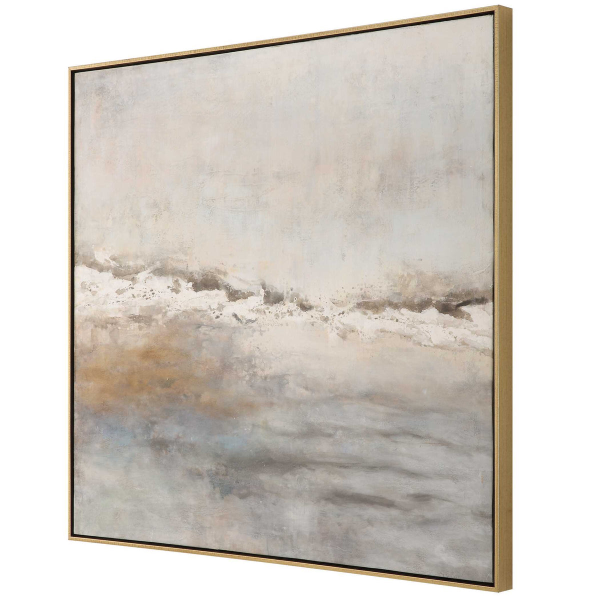 Storm Clouds Abstract Hand Painted Art - Dark Gray by Uttermost - View 4