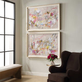 Metropolitan Rush Abstract Prints (Set of 2) - Pink by Uttermost - View 3