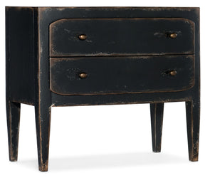 Ciao Bella 2-Drawer Nightstand - Black by Hooker Furniture - View 1