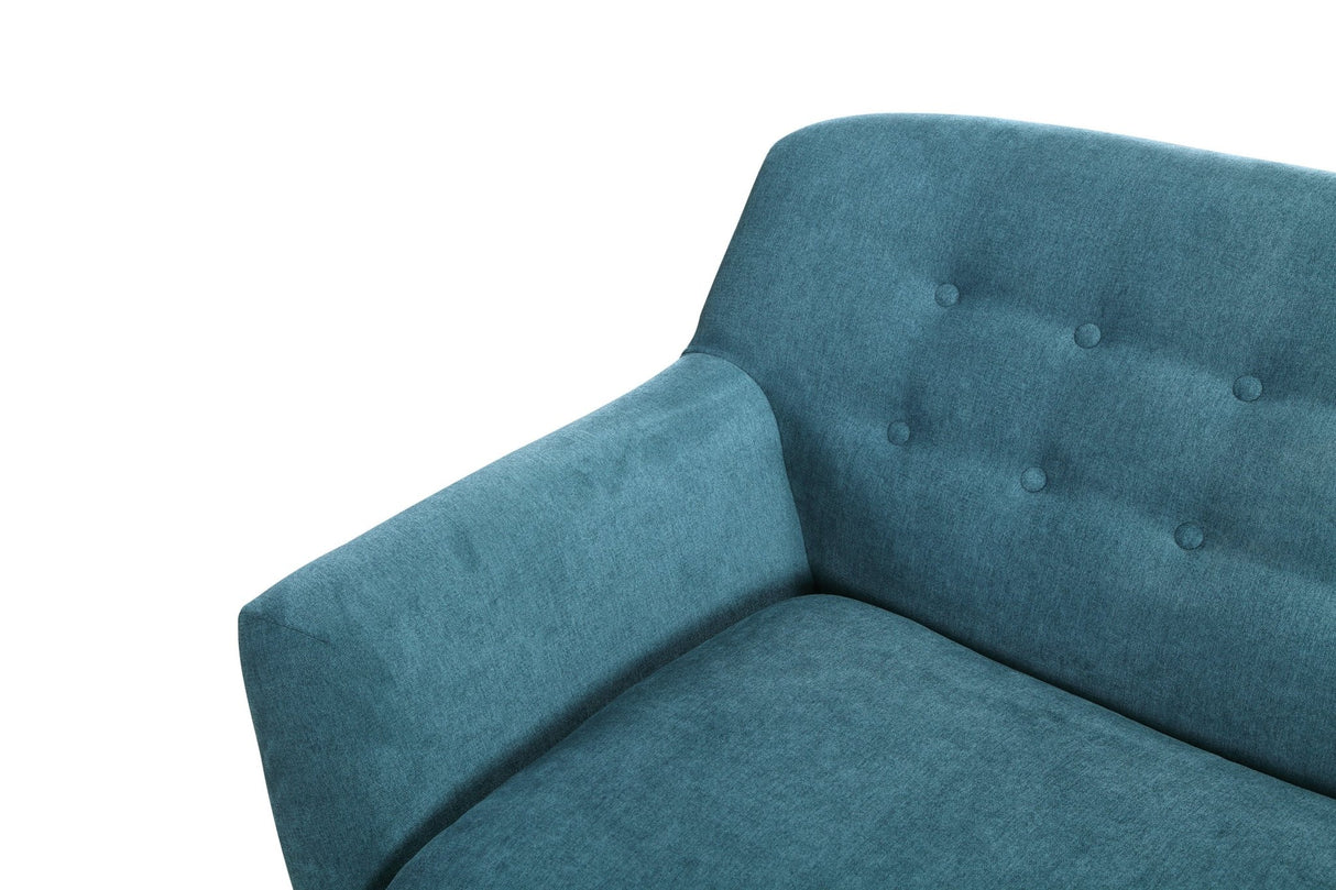 BRENNA SOFA - TEAL | Home Elegance USA