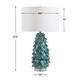 Mina Table Lamp Teal Blue - Blue / Green by Uttermost - View 7