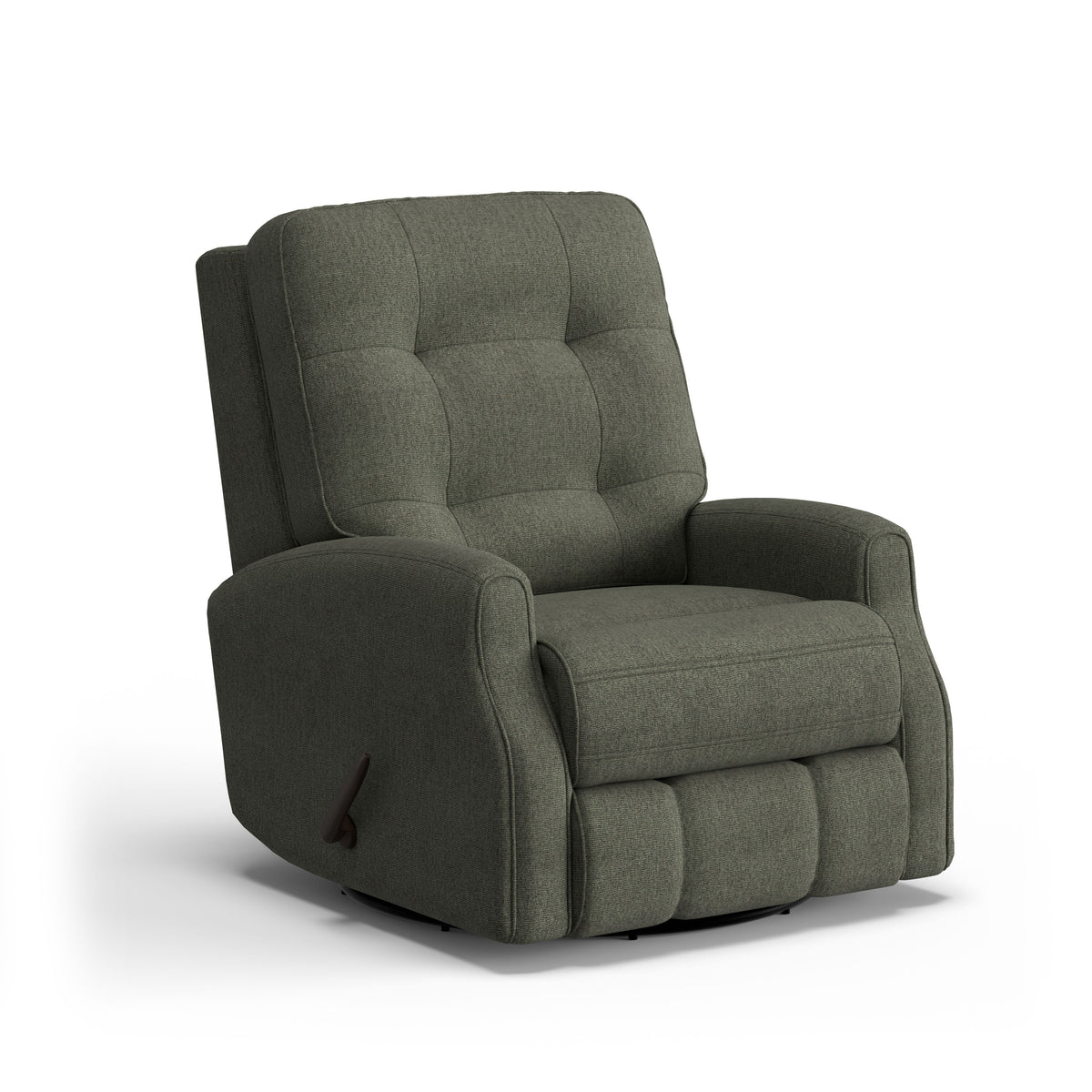 Devon Transitional Fabric Swivel Gliding Recliner | Flexsteel