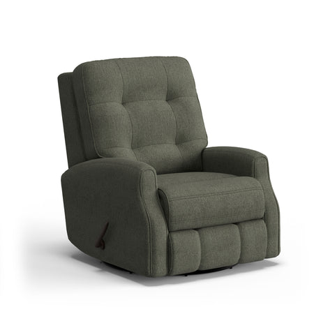 Devon Transitional Fabric Swivel Gliding Recliner | Flexsteel