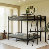 Black full size bunk bed
